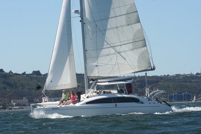 2.5-Hour Small-Group Catamaran Sunset Sail with Drinks - Sailing past the USS Midway and downtown