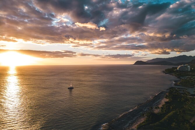 2-Hour Oahu Sunset Catamaran Sail - A 53-foot catamaran with two different moods