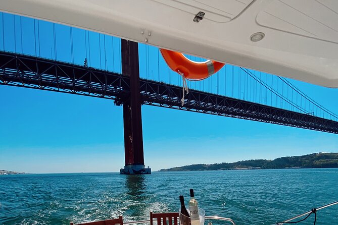 2H Lisbon Private Luxury Catamaran Tour with Welcome Drink - Belém Tower from a wider angle