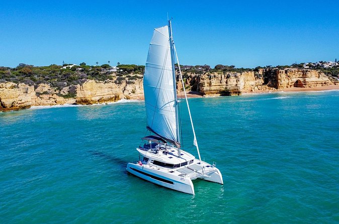 2h30 Private Sunset Catamaran Adventure in Albufeira - Rocky, Maria Rita, and the tone on board