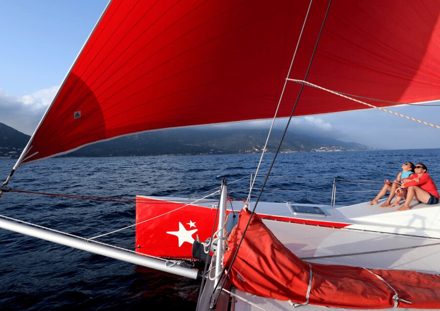 3H30 Explore the south shore of the bay of Ajaccio Catamaran - Finding coves that land routes cannot reach