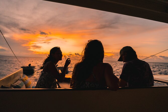 4-in-1 • Gili Islands Snorkel & Sunset Half-day Catamaran Cruise - Gili Trawangan, Gili Meno, and Gili Air by catamaran