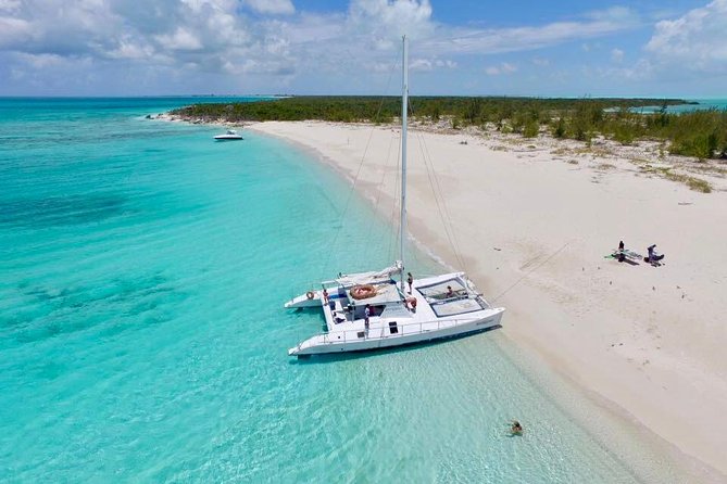 7 Hour Private Catamaran Sail, Snorkel and Beach BBQ Grace Bay, Providenciales - Half Moon Bay or Little Water Cay