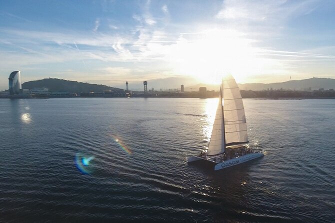 Afterwork on Catamaran with Live Music from Port Olimpic - Leaving Port Olimpic for a Different View of Barcelona