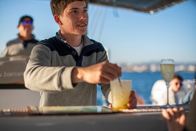 Afterwork on Catamaran with Live Music from Port Olimpic - Port Vell and Maremagnum from the Water