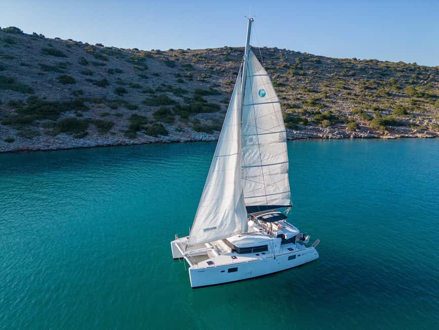 Agios Nikolaos All-inclusive Catamaran Cruise & Water Toys - A Cretan lunch with more thought than usual