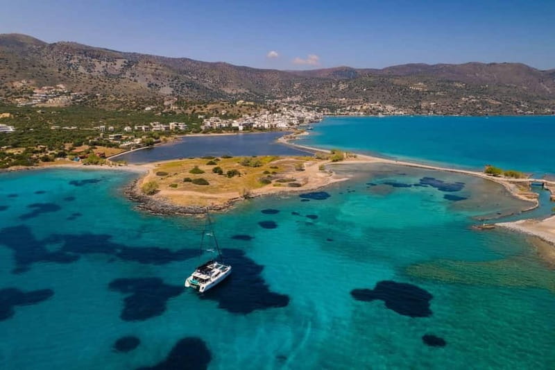 Agios Nikolaos: Sailing Trip Catamaran Lunch and Water Toys - Kolokitha Bay is where the boat earns its keep