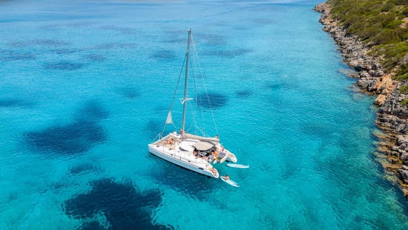 Agios Nikolaos: Spinalonga and Kolokytha Catamaran with Meal - Seeing Spinalonga from the water