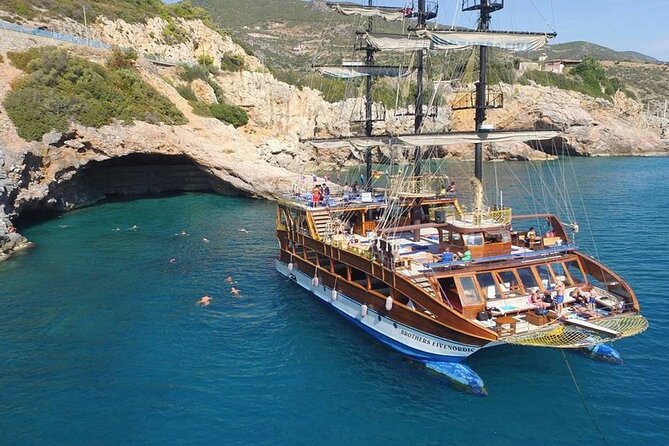 Alanya Catamaran Boat with Swimming and Snorkelling Activity - Alanya Castle looks different from the sea