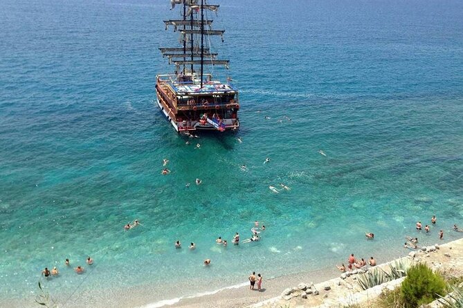 Alanya Catamaran Boat with Swimming and Snorkelling Activity - Three caves, each with a different character