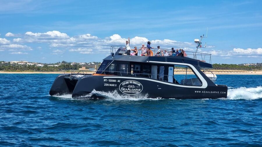 Albufeira: Coastline and Benagil Caves Tour by Catamaran - What the onboard setup is really like