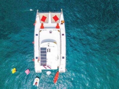 Amazing Coral Island & Sunset Dinner with Power Catamaran