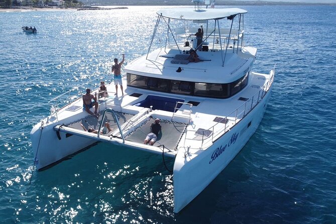 Amber Cove & Taino Bay Shore Excursion, Private Charter on Blue Sky Catamaran - BBQ lunch, rum, beer, and soft drinks