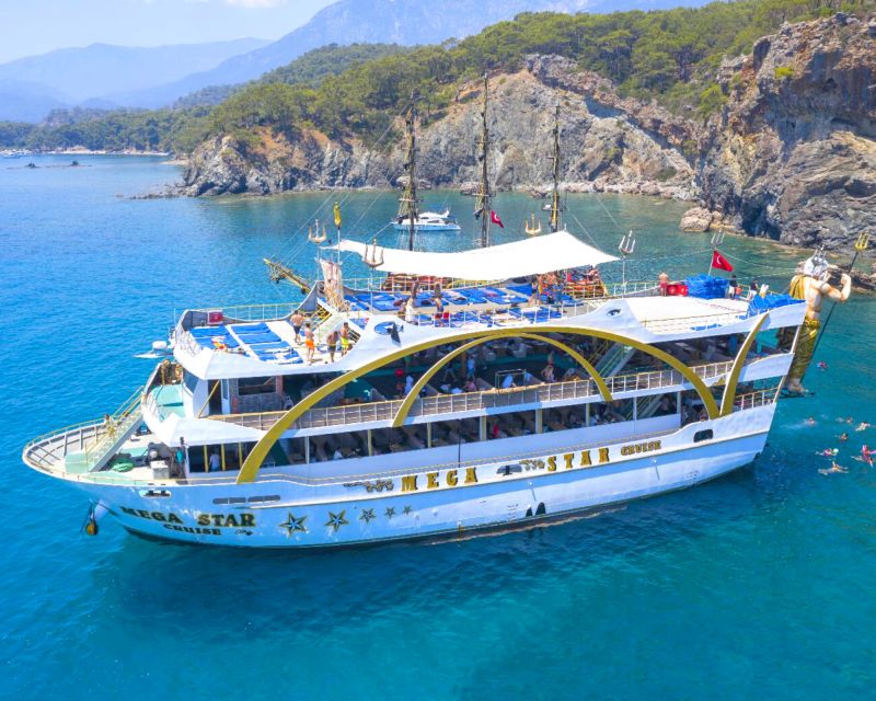 Antalya & Kemer: Megastar Catamaran Cruise With Foam Party - Phaselis Bay, ancient ruins, and the hidden cave