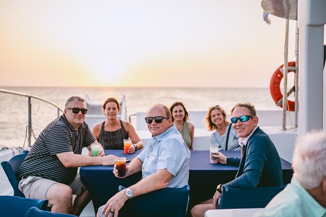 Aruba Sunset Sail Dinner Cruise with Open Bar by Catamaran - Cruising Aruba’s shoreline before sunset