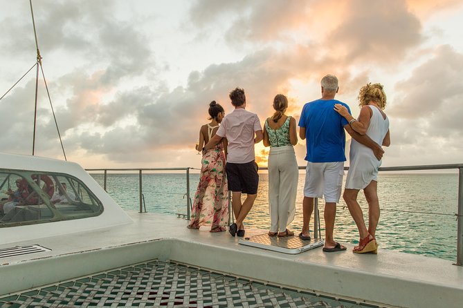 Aruba Sunset Sail Dinner Cruise with Open Bar by Catamaran - A three-course buffet with Caribbean flavors