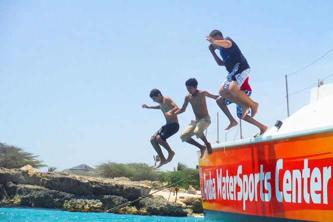 Arusun Catamaran Sail with Snorkeling in Aruba - Setting out from Palm Beach on the Arusun
