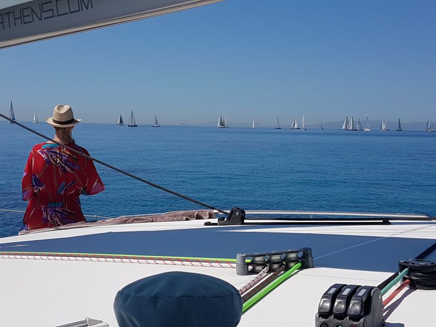 Athens: Riviera Catamaran Cruise with Meal and Drinks - What you see from the water