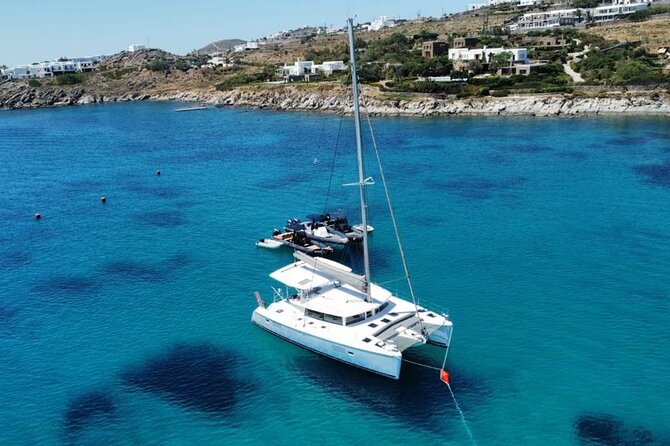 Athens Riviera Catamaran tour with fresh Meal Drinks and Swimming - Cruising to Prasoniso Island