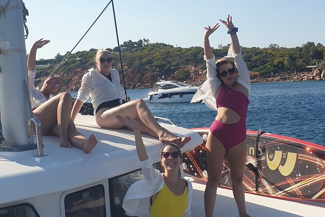 Athens Riviera Catamaran tour with fresh Meal Drinks and Swimming - A Greek lunch prepared on board