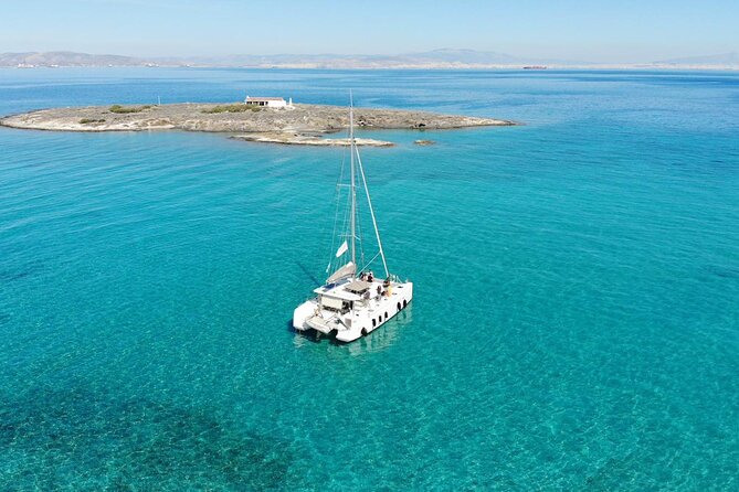 Athens Semi private Morning Catamaran cruise with meal & drinks - Megalo Kavouri and the first long swim