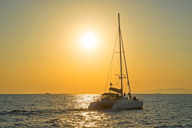 Athens Semi Private Sunset Catamaran Cruise with meal & drinks - A generous meal served on board