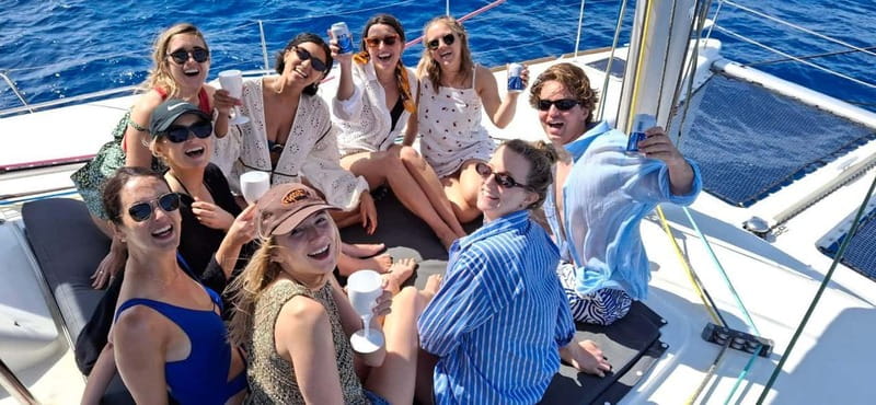 Ayia Napa: Luxury Catamaran Cruise with Lunch & Drinks - The return sail and what weather can change