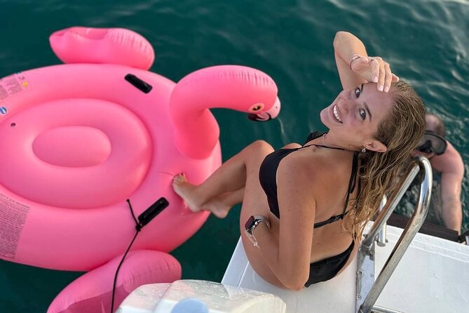 Ayia Napa: Sunset Catamaran Cruise with Lunch & Open Bar - Cape Cavo Greco from a sunbed