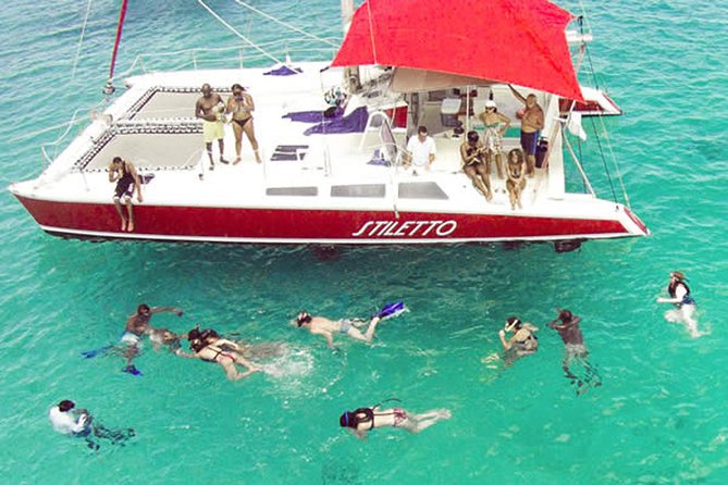 Barbados Catamaran Turtle Snorkel with Open Bar - Sailing the west coast with a rum punch