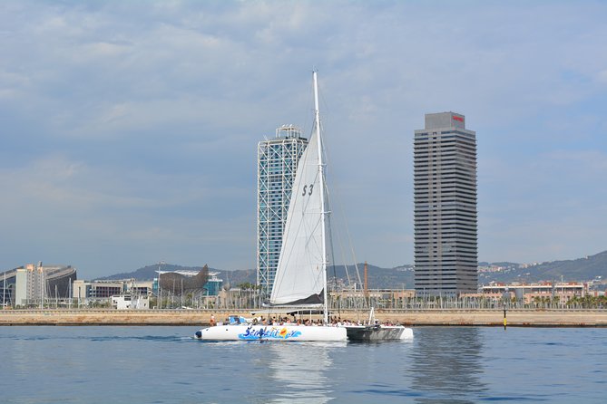 Barcelona Catamaran Party Tour For Young People - The first hour: Barcelona from the water