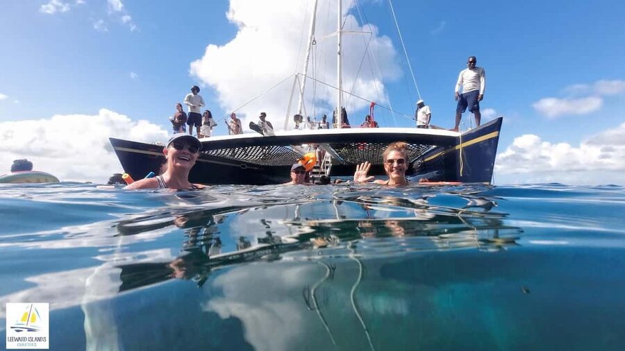 Basseterre: St Kitts 4-hour Catamaran Snorkel Cruise & Lunch - Sailing the Southeast Peninsula for the first hour