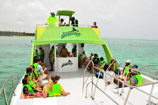 Bavaro Adventure Park Private Catamaran Tour with Transport - Boarding the private Adventure Explorer Catamaran