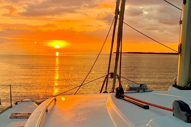 Bimini Charters - Private Luxury Catamaran 3-hr Sunset Sails - Boarding at 6840 Front Street