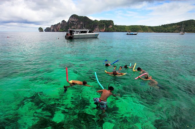 Blu Anda Catamaran to Phi Phi from Phuket - Tonsai Bay is the busy final stop