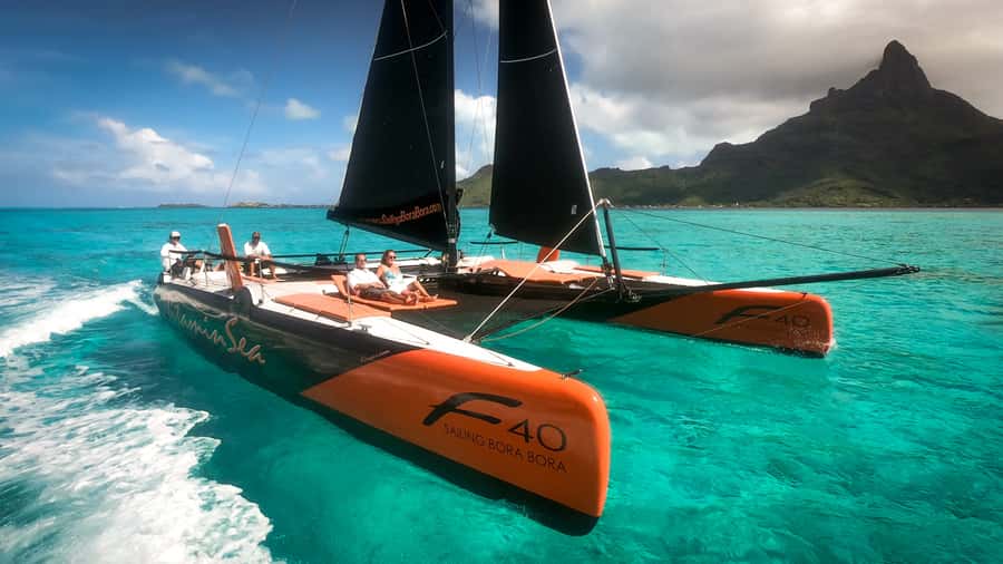 Bora Bora: Half Day Catamaran Sailing & Snorkelling - Hotel dock pickup by speedboat