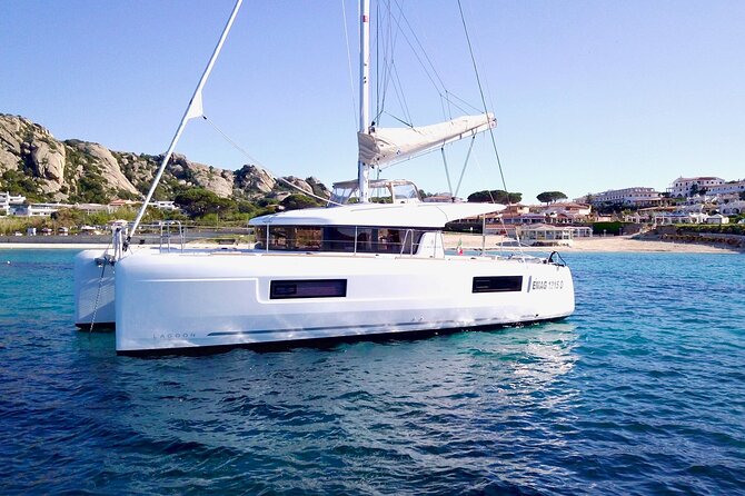 By Catamaran to the La Maddalena Archipelago from Poltu Quatu - First stop: a swim in clear island water