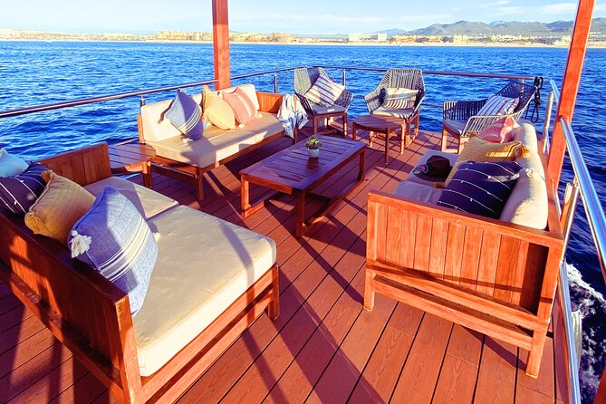 Cabo Private Catamaran: Chill Experience with Sup and Float Mat - Paddleboards, snorkeling gear, and the floating mat