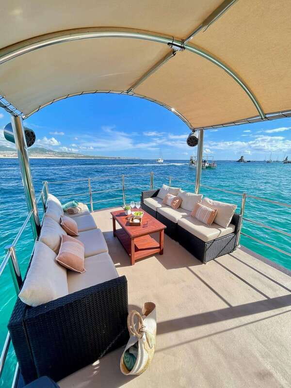Cabo San Lucas Private Mini Catamaran Tour - Snorkeling and floating gear keep the middle of the trip active