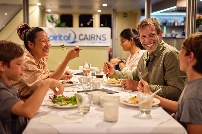Cairns Catamaran Harbour and Dinner Cruise - Music, atmosphere, and the indoor-outdoor choice