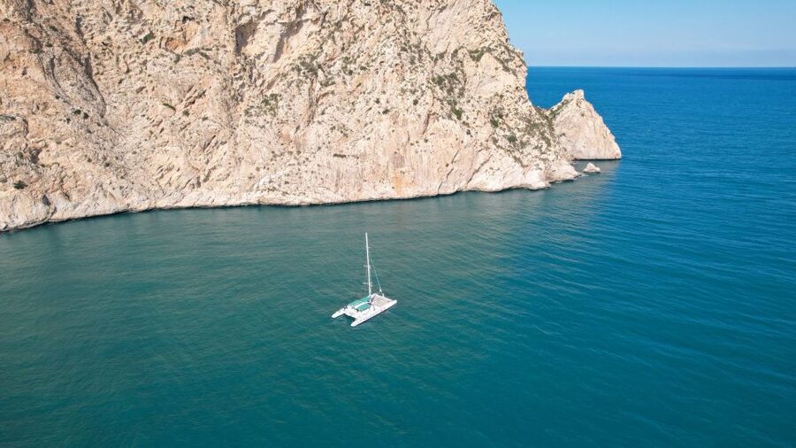 Calpe: Catamaran Tour with Optional Swim Stop - The Peñon de Ifach photo stop
