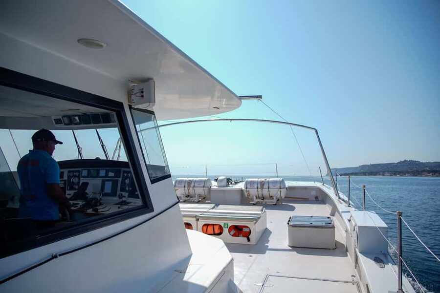 Calpe: Motor catamaran with a swim stop and optional lunch - Price and what you get for it