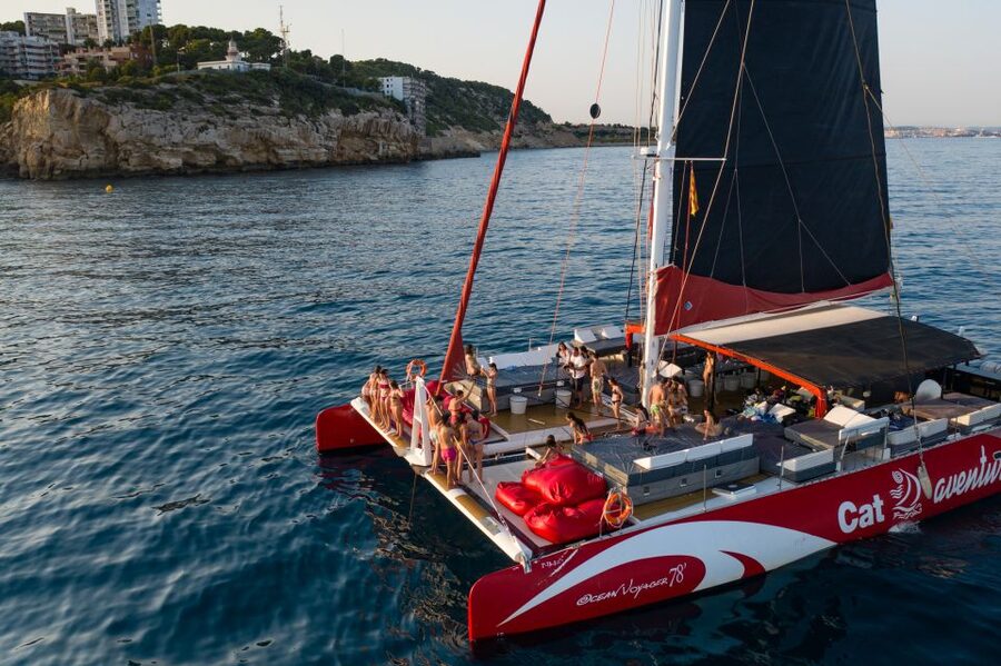 Cambrils: Catamaran Cruise with Drinks and BBQ Lunch Option - Leaving Cambrils with your own place on deck