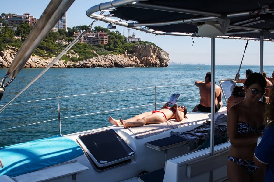 Cambrils: Costa Daurada Sail Catamaran Cruise - Burgers, wedges, and the five-hour barbecue