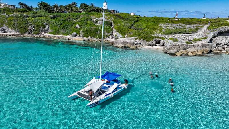Cancun: Half Day Private Catamaran to Isla Mujeres - Leaving the marina for El Meco