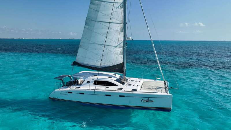Cancun: Isla Mujeres Catamaran + Coco Bongo Show - Sailing across the bay to Isla Mujeres