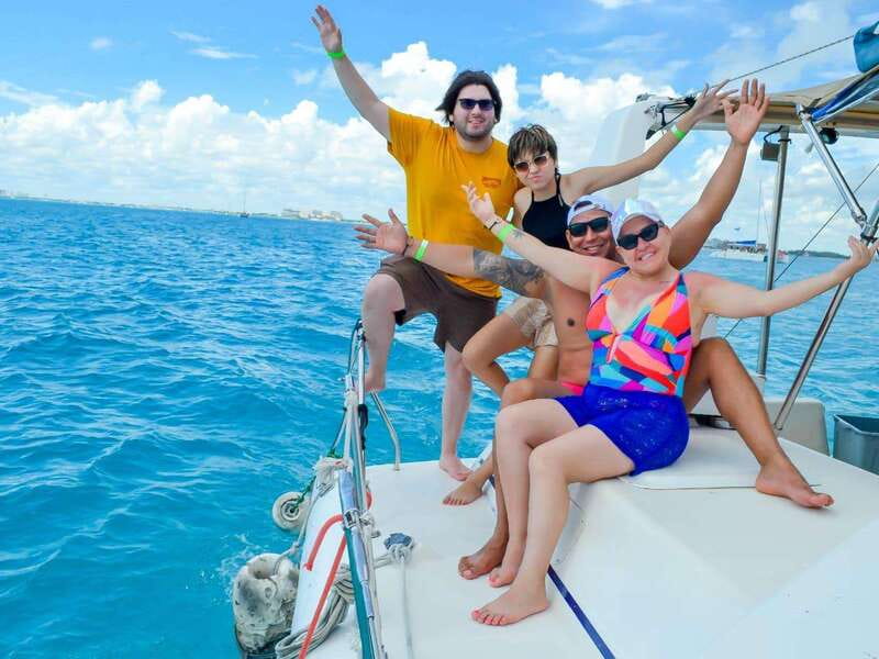 Cancun: Isla Mujeres Catamaran Tour with Open Bar of Drinks - The reef stop and the snorkeling question