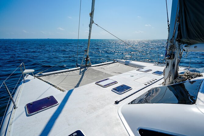 Cancun Private Catamaran Cruise– Open Bar & Snorkeling Experience - The crew and onboard comforts