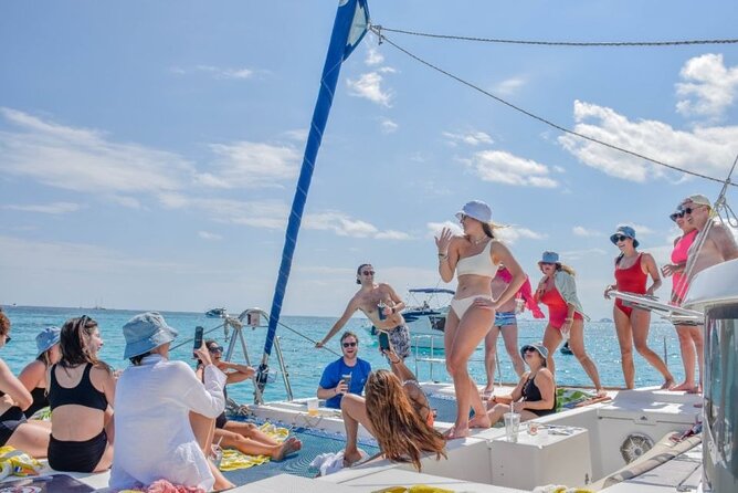 Cancun's Best: Catamaran to Isla Mujeres, Snorkeling & Drinks! - Sailing south from Cancun