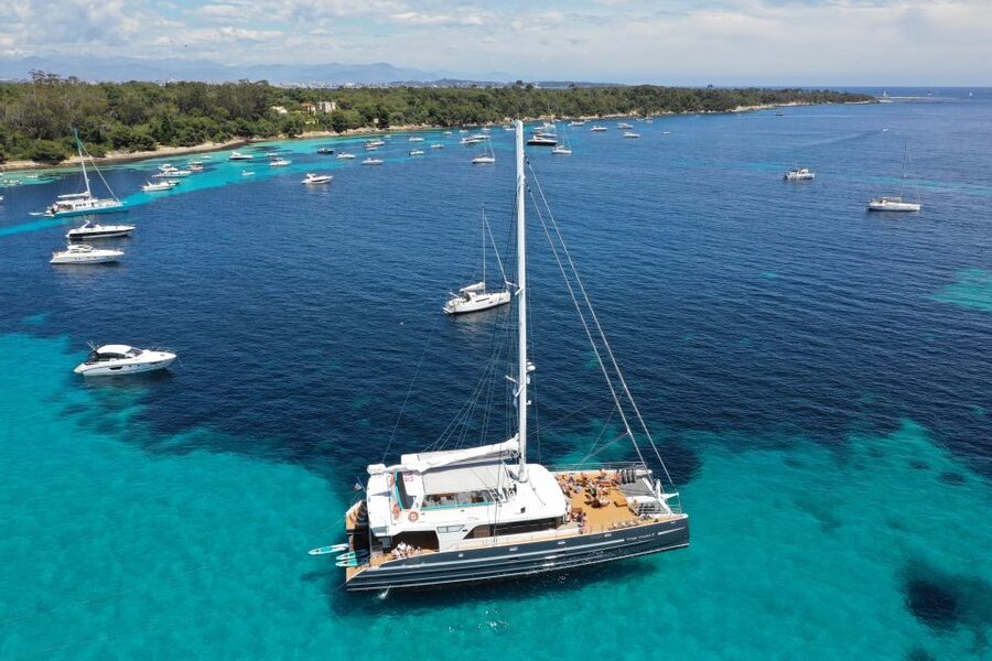 Cannes: Half-Day Catamaran Cruise with Lunch - A cold buffet at about 1:00 PM