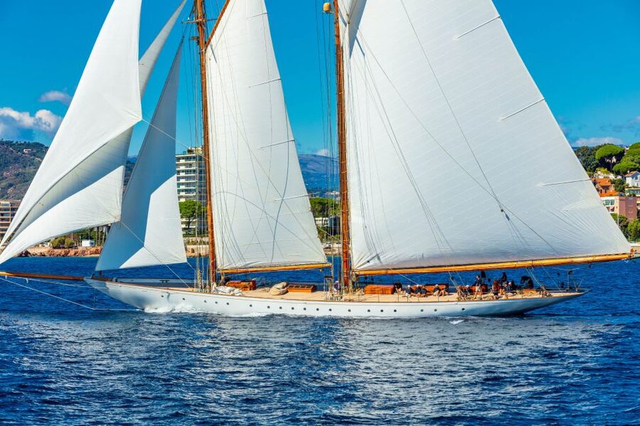 Cannes Royal Regatta Catamaran cruise - Boarding at Cannes Old Port at 11:15